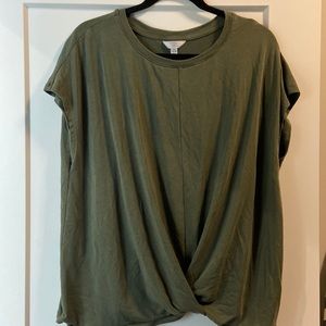 Army Green Twist front top